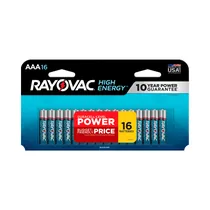 Pilha Alcalina Rayovac AAA 16 Unidades