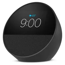 Amazon Echo Spot 2024 Smart Alarm Clock Alexa - Preto (Caixa Danificada)