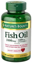 Natures Bounty Fish Oil 2400MG/1200MG Of OMEGA-3 90 Capsulas