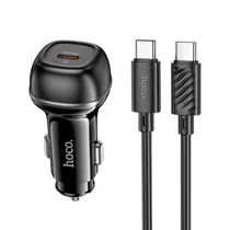 Hoco Cargador Vehicular Z58 PD30W USB-C To USB-C 1M Black