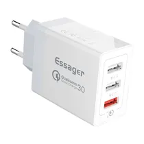 Carregador Fonte Essanger ECTQC3-FBB02 USB X3 30W - White