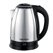 Chaleira Eletrica Interbras T10PY / 1.8 Litros / 1500W / 220V - Inox