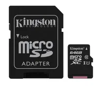 Cartão de Memória Micro SD C10 Kingston 64GB / 100MBS - (SDCS2/64GB)