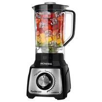 Liquidificador Mondial L-1200BI Turbo/Inox/Black/220V