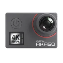 Camera de Video Akaso V50 Elite Camera de Ação Esportiva Tela Touch 20MP /4K Ultra HD /8X Zoom /2 Baterias - Preto