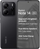 Smartphone Xiaomi Redmi Note 14 5G Dual Sim 6.67" 8GB/256GB Black (India)