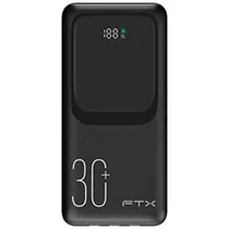 Carregador Portátil FTX PB-30LCD-BK 30000MAH USB / USB-C / 22.5W - Preto