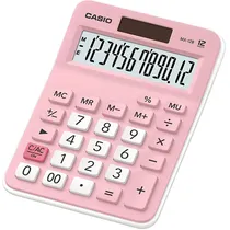 Calculadora Portatil Casio MX-12B - Rosa/Blanco