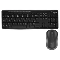 Kit Mouse e Teclado Logitech MK270 - Sem Fio - Espanhol - Preto