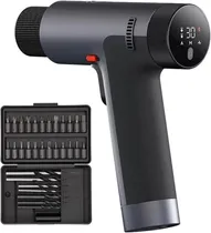 Parafusadeira e Furadeira Xiaomi 12V Max Brushless Cordless Drill - 24 + 8 Pontas - Recarregável - Cinza