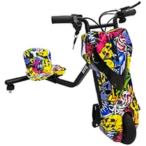 Triciclo Elétrico Hye TR02 / Bluetooth / Speaker / LED / 8.5" - Yellow GRF