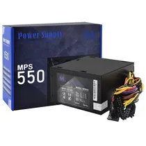 Fonte 550W Mtek MPS550 ATX 6PIN PCI-e + 8PIN Cpu