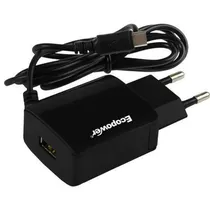 Carregador Ecopower EP-7037 USB-C/USB-A 20W - Black