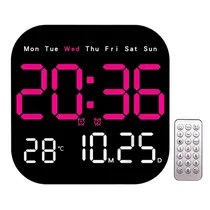 Satellite Reloj de Pared Digital AC-T6845 Pink