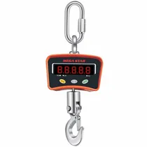 Balança Digital de Gancho Megastar BC500 Até 500 KG - Laranja/Preta