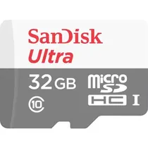 Sandisk Memoria Micro SD Ultra 32GB C10 100MB/s 2X1 SDSQUNR032GGN3MA