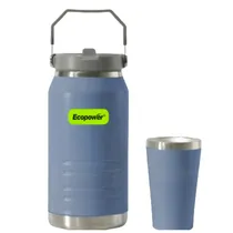 Garrafa Termica Ecopower EP-G110 1900ML com Cuia 140ML - Blue