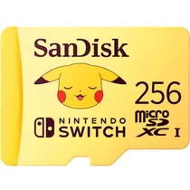 Cartão de Memória Sandisk Micro SDXC Nintendo Switch 256GB Pokemon - SDSQXAO-256G-GN6ZK