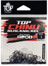 Anzol Top Fishing Chinu Black Nickel 01 com 50 Pçs