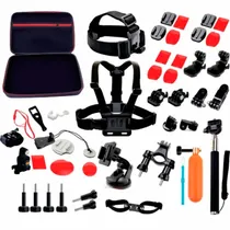 Kit de Acessórios Quanta QTSCA700 - para Câmera de Ação - 3 Em 1 - Preto