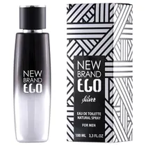 Perfume New Brand Ego Silver Eau de Toilette Masculino 100ML