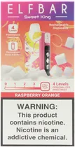 Vape Descartável Elf Bar Sweet King Raspberry Orange 40000 Puffs