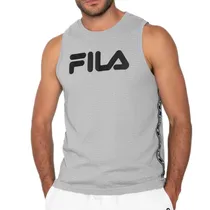 Camiseta Musculosa Masculina Fila Atie Light Marga Gris M