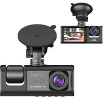 Feiyun Camara DVR p/Auto FY-6001 HD 1296P Dual Cam Black