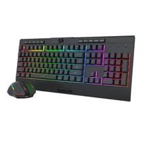 Redragon Teclado + Mouse S151-Pro Wired Gaming Essentials Ingles Black