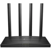 Roteador Wireless TP-Link Archer C6 – 867/300MBPS – Dual-Band – 4 Antenas – Preto