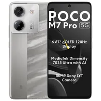 Celular Xiaomi Poco M7 Pro 12/512GB 5G Silver (Global)